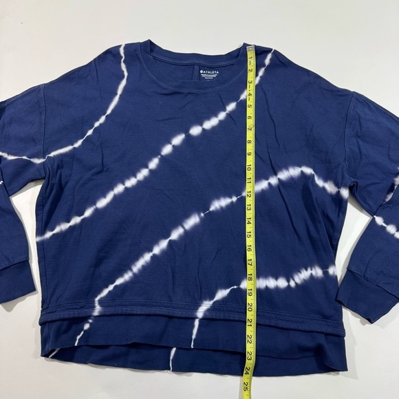 Athleta Sundown Sweatshirt II Eclipse Blue Size Medium - Picture 5 of 6